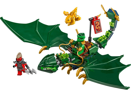 Kit Lego Ninjago El Dragón Del Bosque Verde De Lloyd 71829 128 El Ascenso De Los Dragones