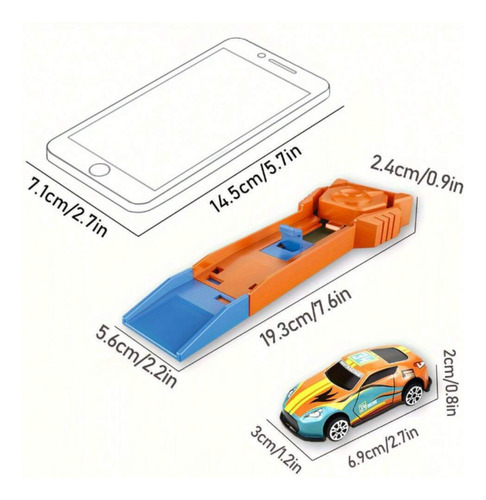 Lanzador De Juguete Con 2 Carros Set