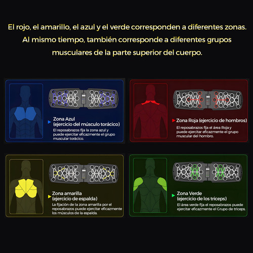 Tabla Para Lagartijas Barras Push Up Ejercicios Tablero Negro