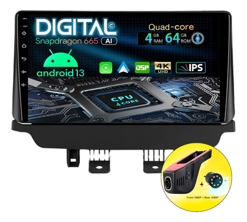 Radio Pantalla Android Mazda Cx3/ Mazda 2 2018/24 9inch