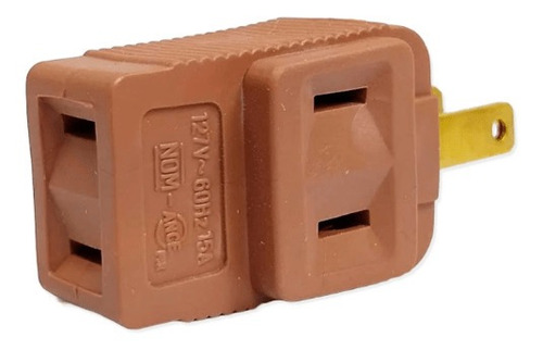 Multicontacto Triple Polarizado Cafe Fp0054 Toolcraft