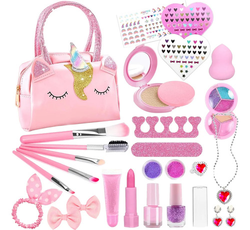 Juguetes De Maquillaje De Belleza Real Lavables Para Niñas