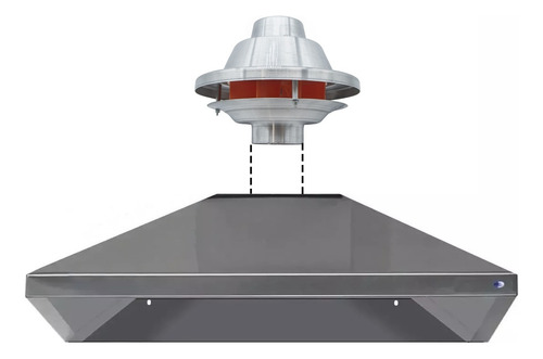 Campana De Cocina Conica 80 Cm Con Motor Exterior 1000 M3/h Color Acero inoxidable