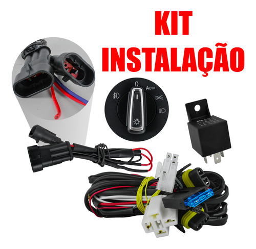 Farol Milha Drl T-cross Tsi Comfortline 2019 A 2024 +botão