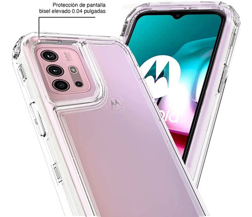 Funda Para Moto Uso Rudo Esquinas Alto Impacto Transparente Nombre Del Diseño G31 Color Transparente
