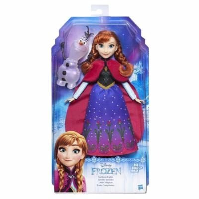 Muñeca Frozen Anna Luces Magicas Disney B9199 Hasbro
