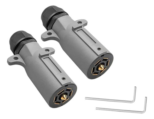 Plugues De Reboque De 2x Rv 7 Pinos Com Acessório De