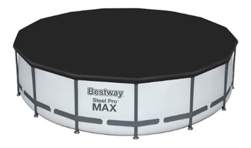 Imagen 2 de 3 de Alberca Estructural Redonda Bestway 56949 13030 Lt. Gris