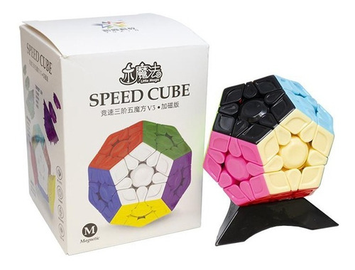 Cubo Rubik Yuxin Little Magic Megaminx V3 Magnetico + Base