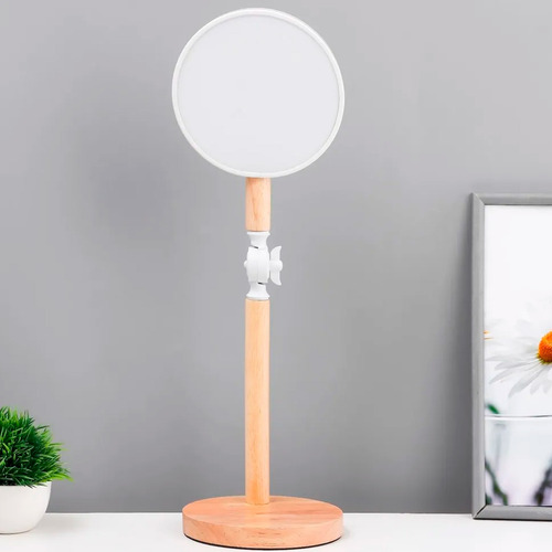 Lámpara Led De Escritorio, Base De Madera, Ajustable