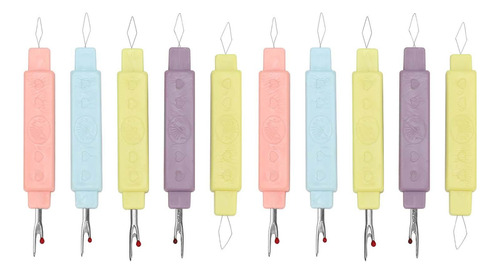 10 Uds. Enhebradores De Agujas Para Acolchar, Costura,