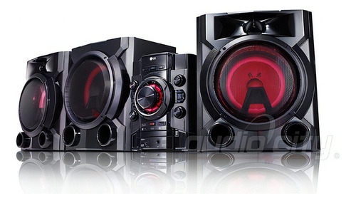 Minicomponente X Boom LG Cm5760 Bluetooth Karaoke Usb 13200w Color Negro