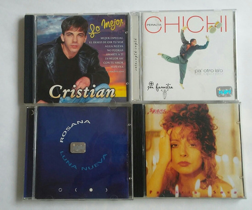 Lote 4 Cd Originales Cristian Chichi Peralta P. Sosa Rosan 