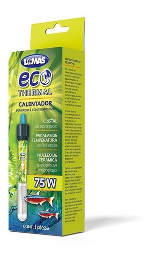 Termostato Calentador Ecothermal 75w Peces Acuario