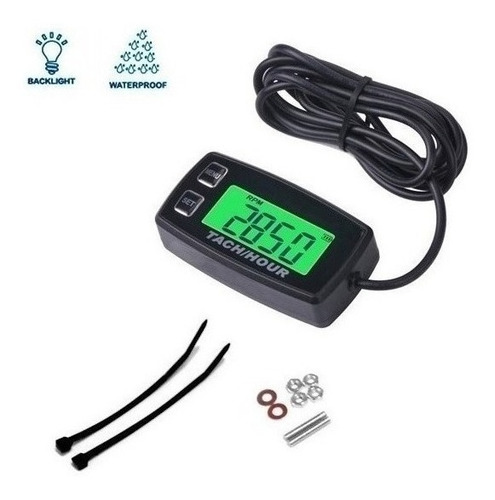 Tacometro Digital Memoria Rpm Cuenta Horas Moto Paramotor