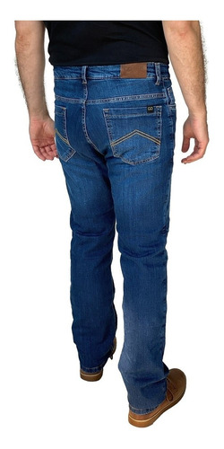 Imagem 2 de 8 de Calça Corse Motorcycle Jeans - Stone Washed/azul - Slim