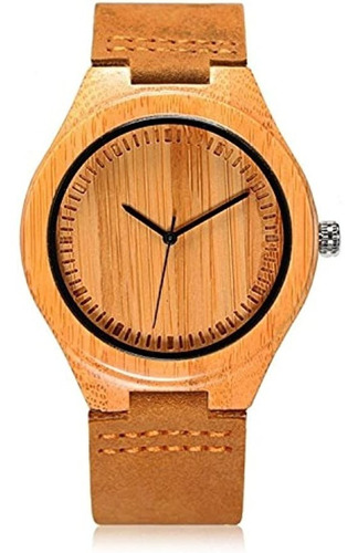 Reloj Cucol Bamboo Analógico De Madera Unisex