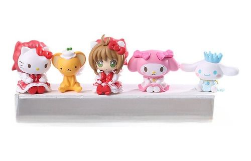 Hello Kitty Y Sakura Gashapones Set X 5 Unid 3-4cm Ot-a15