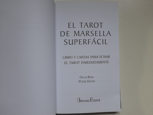 Tarot De Marsella Superfacil O.roig - P. Stone (Usado)