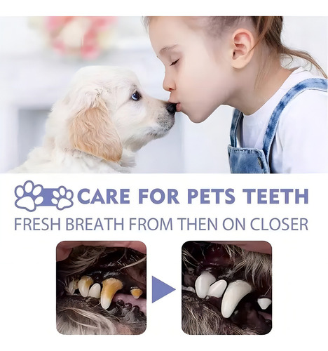 Eliminador de sabor a sarro de dientes caninos de 2 piezas, 2 unidades, 2 x 50 ml