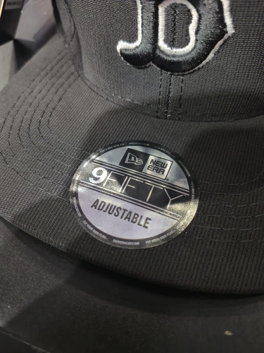 Gorra Mlb Red Sox Flexflit Negro Elastizada Lisa