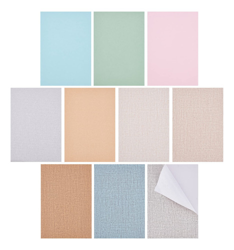 Benecreat 10 Hojas De 10 Colores De Calcomanías De Papel D.