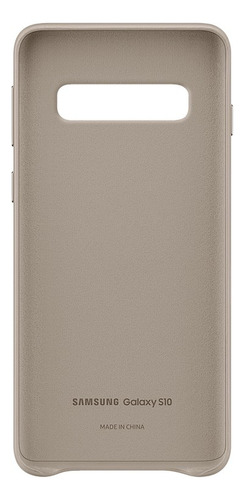 Funda Celular Samsung Galaxy S10 Leather Cover Gris Gris Lisa
