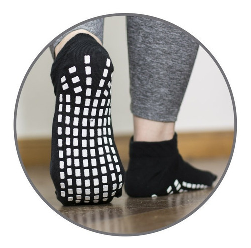 Medias Soquetes Pilates Yoga Antideslizantes Sox