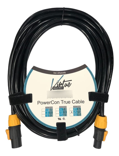 Virtud Industrie Cable Extension Neutrik Powercon True1-top