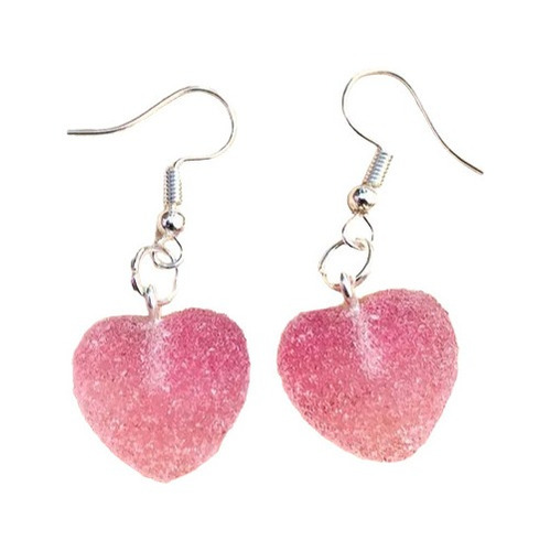 Aretes Kawaii Gomitas De Corazón 