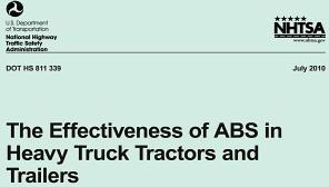 Libro The Effectiveness Of Abs In Heavy Truck Tractors An...