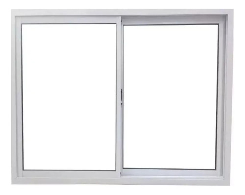 Ventana Corrediza Aluminio Herrero 120x110 Vidrio Entero 4mm