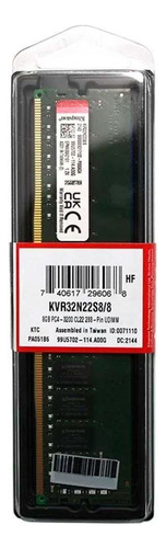 Kingston Memoria 8gb Ddr4 3200mhz Kvr32n22s8/8