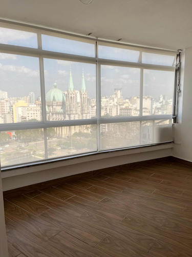 Sala Comercial Com Vista Magnifica Do Centro Histórico De Sp, Todo Reformado, Conjunto 1 Por Andar, Bem Ventilado E Com Portaria