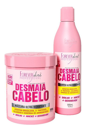 Forever Liss - Kit Desmaia Cabelo Shampoo + Máscara 950g