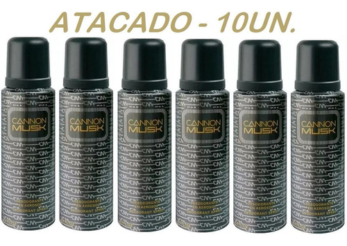 Kit 10 Desodorante Cannon Musk 250ml Argentino Original