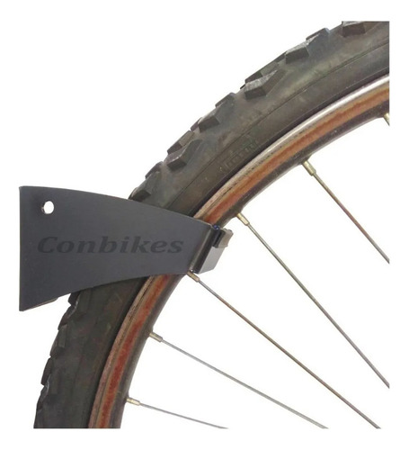 Soporte Gancho Pared Para Colgar Bicicletas Diseño Nayres Color Negro