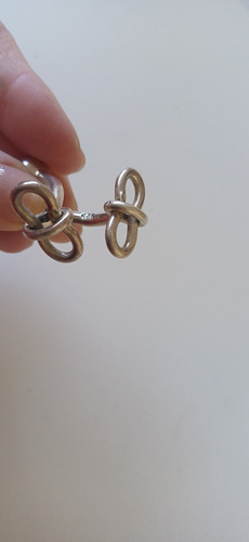 Gemelos Camisa De Plata. Miden 3,5 Cms. Premiun Plateado (Usado)