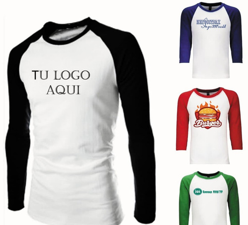 Sueter Sweater Franela Manga Larga Personalizado Logo Marca 