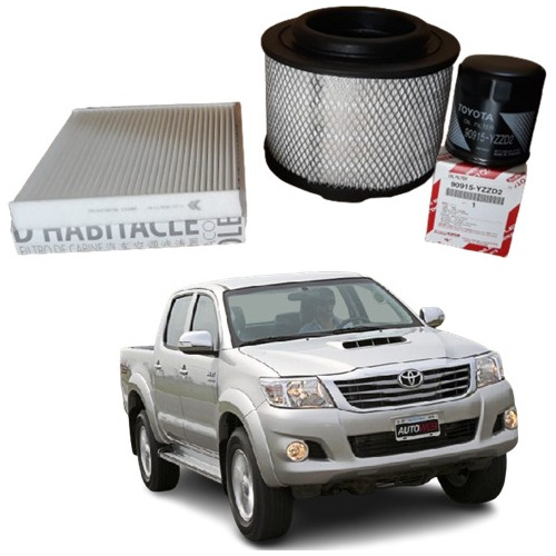 Kit Filtros Toyota Hilux 2.7 Nafta Año 2008