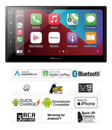 Reproductor Av Multimedia Pioneer Dmh-a4450bt
