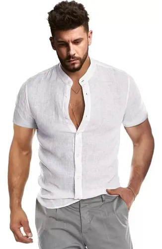 Camisas Manga Corta de Hombre - 100% Lino de Calidad – Abito