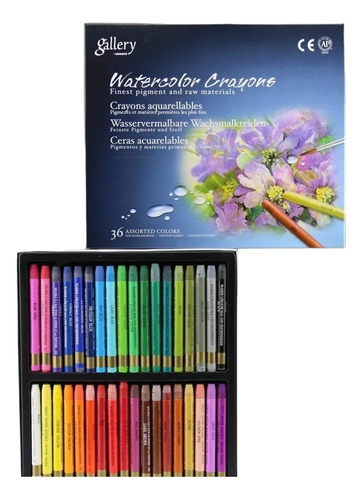 Crayones Acuarelables Mungyo Gallery 36 Colores  Tu-libreria