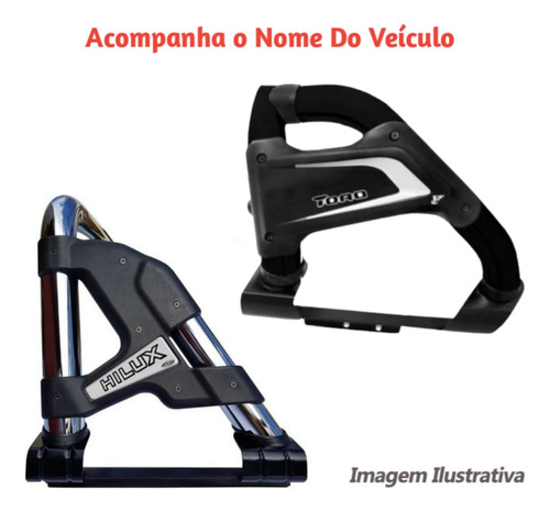 Santo Antonio Completo Ford Ranger 2024 A 2026 Cromado