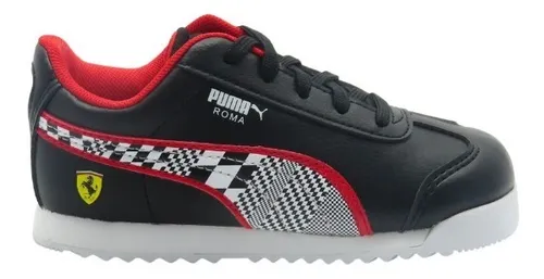 Tenis Puma Sf Roma Inf Negro blanco rojo Ni os 33997501 J Cuotas