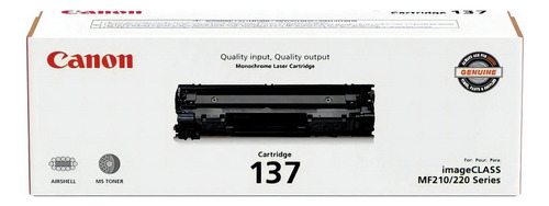 Cartucho Canon 137 P/mtf Laser Blanco Y Negro/ 9435b001aa Color De La Tinta Negro