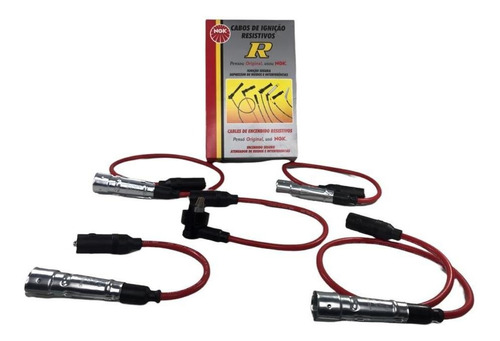 Juego Cables Bujia Vw Gol G1 Saveiro 1.6 Cable Bobina L Ngk