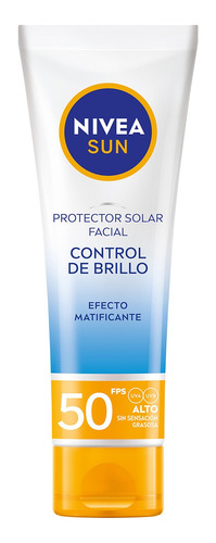 Protector Solar Facial Nivea Sun Control De Brillo Fps50+