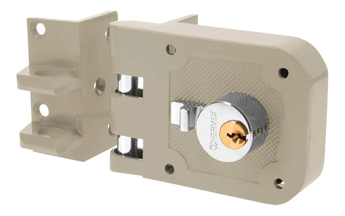 Cerradura Sobreponer Para Puerta Corrediza Izquierda HERMEX CS-95I