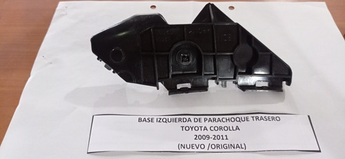 Base Parachoque Trasero Izquierdo Toyota Corolla 2009-2011 